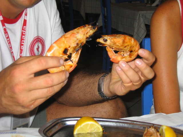 So the shrimp said to the prawn . . .